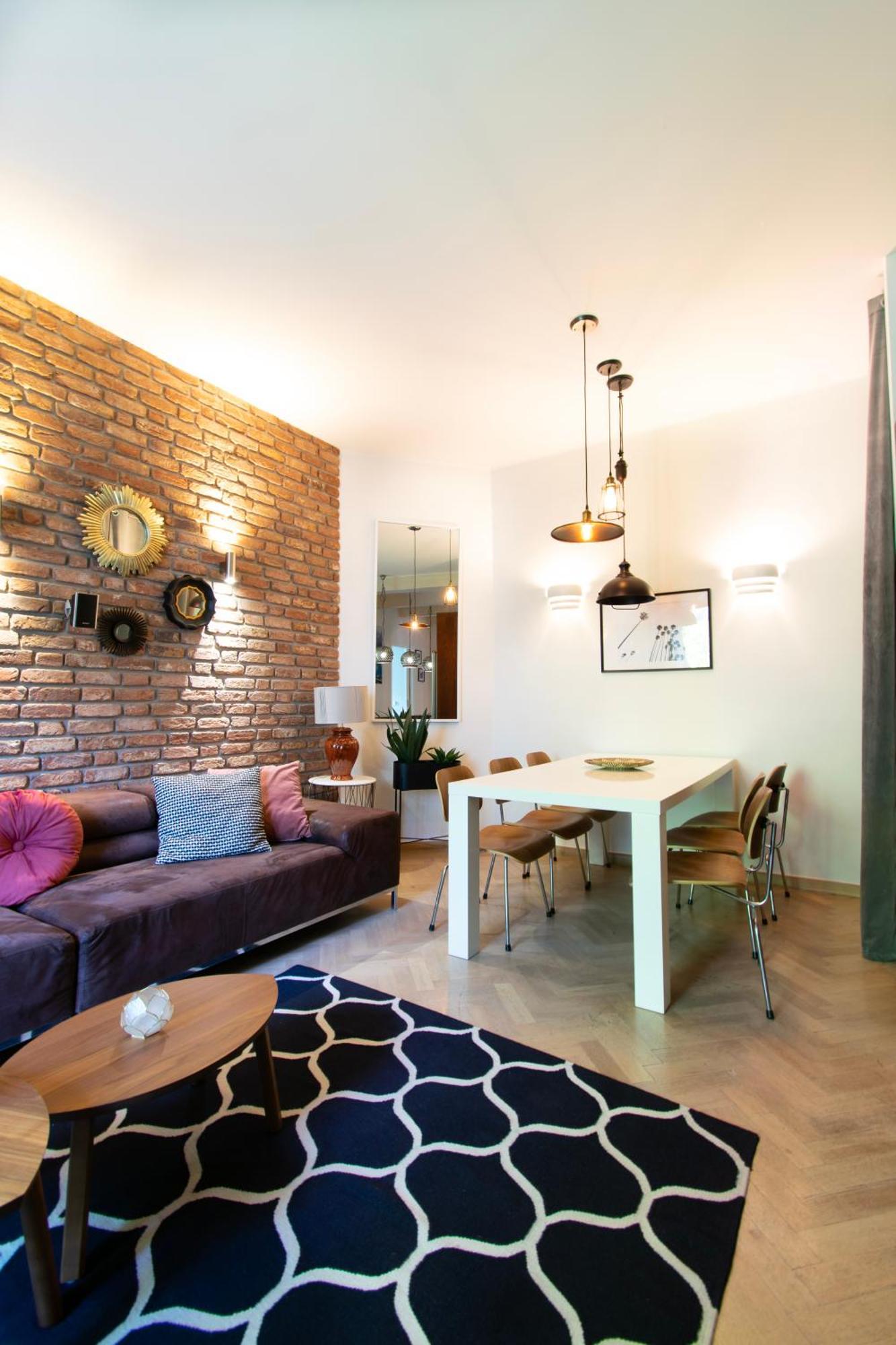 Spacious 3Br Apartment With Ac In Living Room, 2 Balconies Krakov Exteriér fotografie