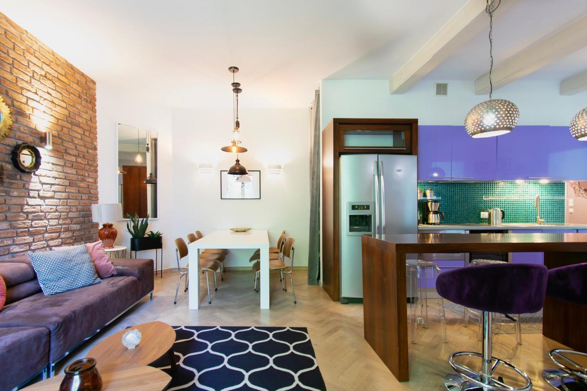 Spacious 3Br Apartment With Ac In Living Room, 2 Balconies Krakov Exteriér fotografie